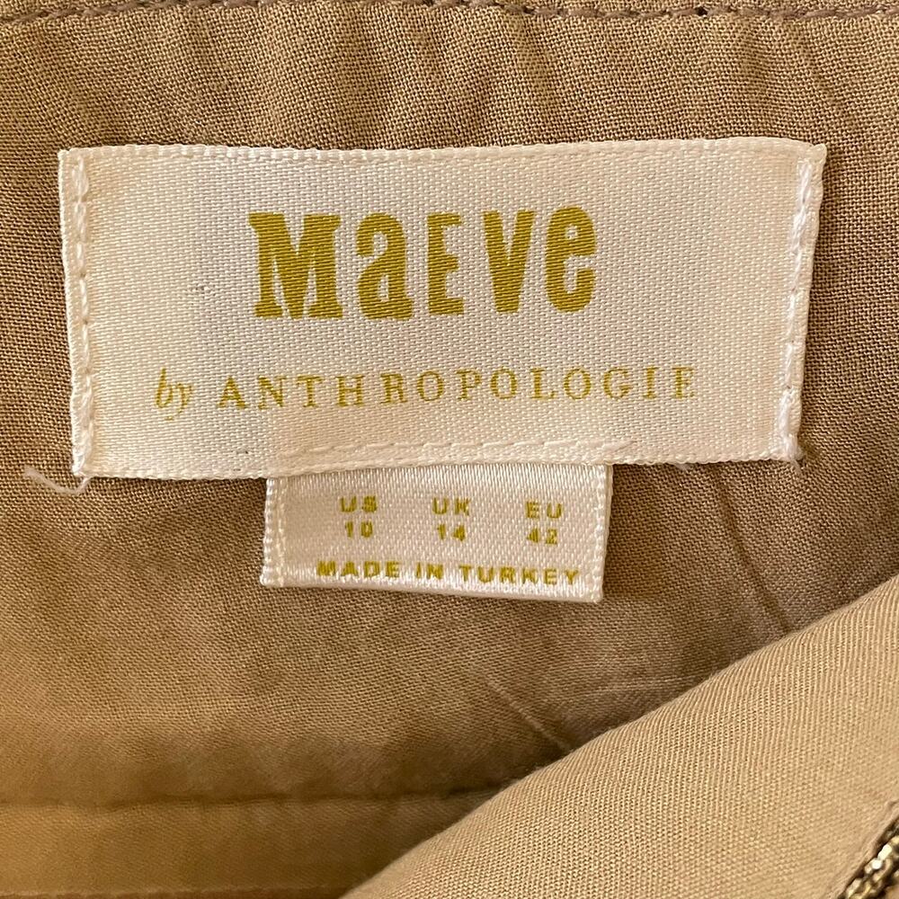 Maeve Athropologie Metallic Floral Tapestry Mini Skirt Size 10 Regency Romantic - Picture 6 of 7
